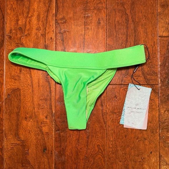 NWT HELLO MOLLY CABO SWIM BOTTOM GREEN - Picture 8 of 9